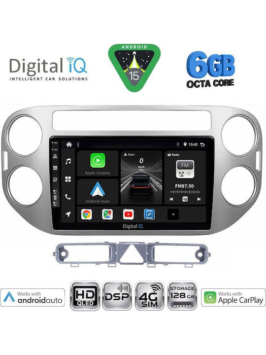 Digital IQ Bxf 17759gr_cpaa 9 инчов мултимедиен таблет VW Tiguan модел 2004-2011 сив
