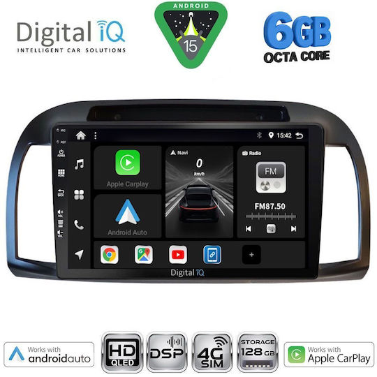 Digital Iq Bxf 17457bl_cpaa 9inc Multimedia Tablet Nissan Micra K12 Mod 2002-2010 Black
