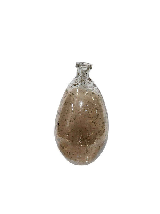 Zaros Dekorative Vase Glas Gold 16xH30cm