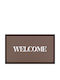 Artsy Mats Doormat Welcome Brown 70x40cm AMDMW WELCOMEBRWN 7040