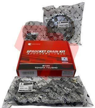 Chain Sprocket Kit Honda Astrea Grand 100 Cworks Toyota Reinforced Chain 14T 36T 428H 100L