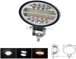 Fază De Lucru Led Oval 12v Alb Portocaliu Impermeabil Pentru Autoturism Fază De Lucru Led Oval 12v Alb Portocaliu Impermeabil Pentru Autoturism