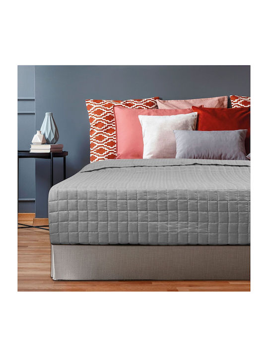 Beauty Home Oscar Tagesdecken Monochrom Grau 16...