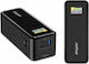 Energizer Power Bank 27000mAh με Θύρα USB-A και 2 Θύρες USB-C Μαύρο