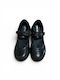 Kids Ballerinas with Hook & Loop Closure Leather Black