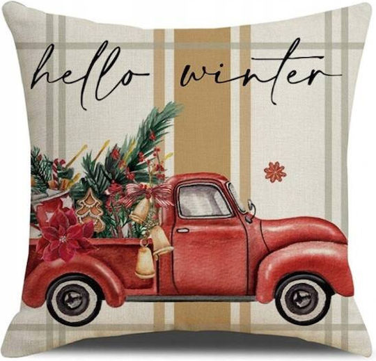 ecarla Decorative Pillow Case Winter 45x45cm