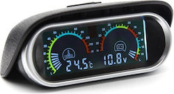 Digital Water Temperature Battery Voltage Meter for Car