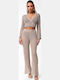 Decoro Women's Brown Beachwear Set