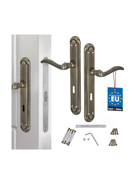 Kotarbau Buton WC Cu Placă Bronz