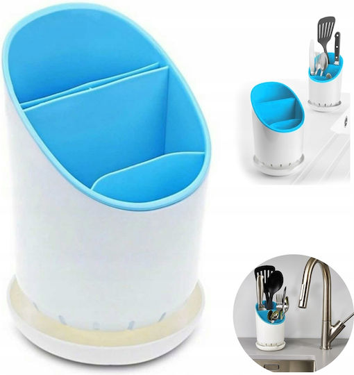 Verk Group Plastic Blue Cutlery Drainer 19x12cm