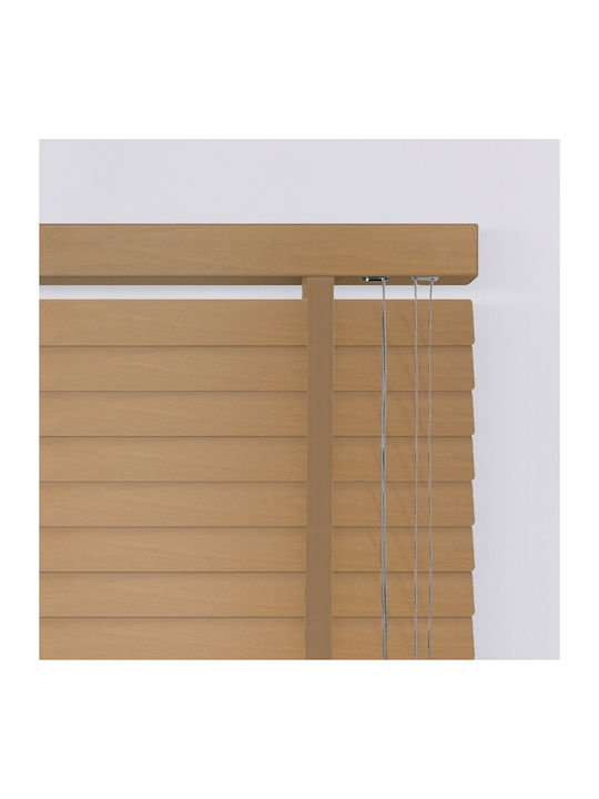 BetterHome 805212 Στόρι Σκίασης Ξύλινο σε Καφέ Χρώμα Π80xΥ80εκ.