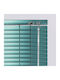 BetterHome 836264 Jalousie & Rollladen aus Aluminium in Türkis Farbe P140xH80cm