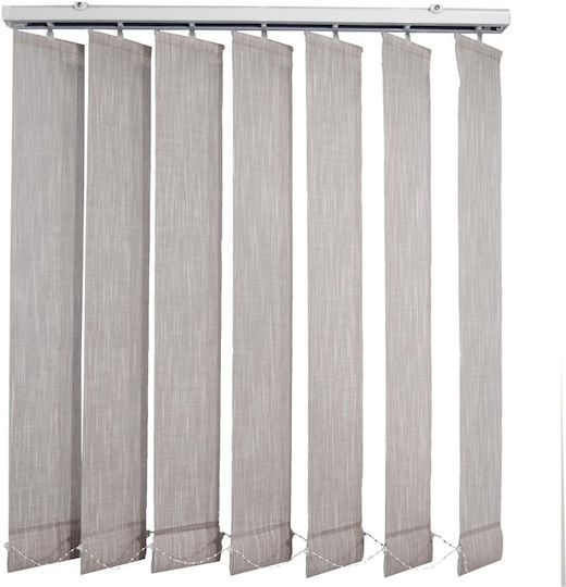 BetterHome 621075 Stoff-Jalousie in Grau Farbe P140xH80cm