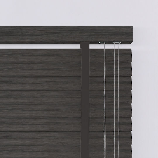 BetterHome 805610 Wooden Shading Blind In Brown Colour W80xH100cm