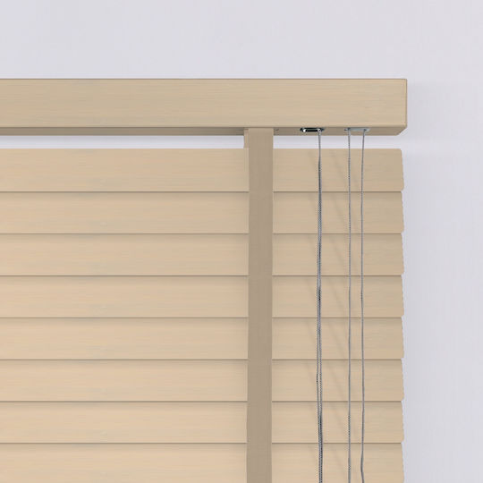 BetterHome 805603 Στόρι Σκίασης Ξύλινο σε Μπεζ Χρώμα Π80xΥ180εκ.