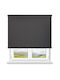 BetterHome Roller Blinds 479003 Partial Blackout Black W140xH180cm MHB-7044-84-140x180