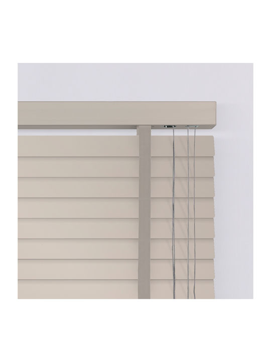 BetterHome 805282 Στόρι Σκίασης Ξύλινο σε Εκρού Χρώμα Π80xΥ140εκ.