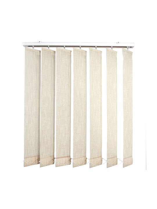 BetterHome 624003 Στόρι Σκίασης Υφασμάτινο σε Μπεζ Χρώμα Π100xΥ140εκ.