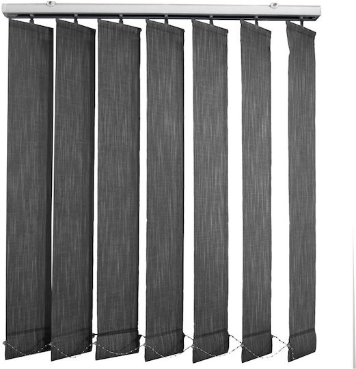 BetterHome 624083 Στόρι Σκίασης Υφασμάτινο σε Μαύρο Χρώμα Π120xΥ100εκ.