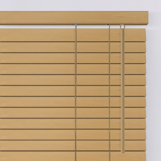 BetterHome 815210 Wooden Blinds in Brown Color Width 80cm Height 100cm