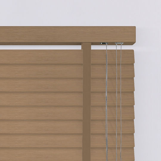 BetterHome 805606 Щора За Засенчване От Дърво В Кафяв Цвят Ш140xВ160см