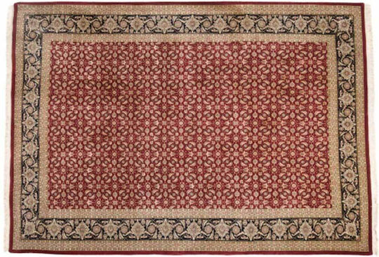 Χαλί Κλασικό Χειροποίητο Tabriz Herati 204x280 Cm Decostar Μπορντό