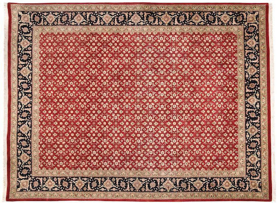 Χαλί Κλασικό Χειροποίητο Tabriz Herati 217x270 Cm Decostar Κόκκινο