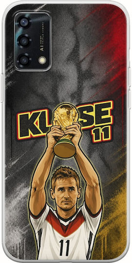 World Stars Collection Case Miroslav Klose Oppo A94 5g Flexible TPU Transparent Silicone