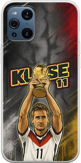 World Stars Collection Case Miroslav Klose Oppo Find X3 Pro 5g Flexible TPU Transparent Silicone