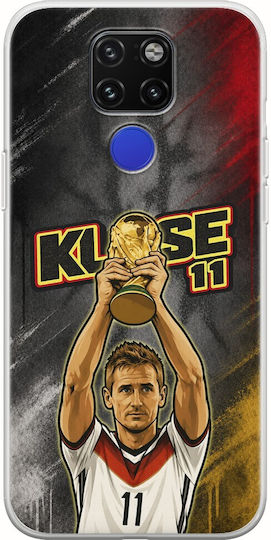World Stars Collection Miroslav Klose Huawei Mate 20 Flexible TPU Transparent Silicone Case