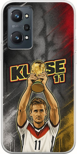 World Stars Collection Miroslav Klose Realme GT 2 5G Flexible TPU Transparent Silicone Case