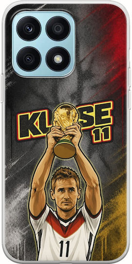 World Stars Collection Case Miroslav Klose Honor X8a Flexible TPU Transparent Silicone