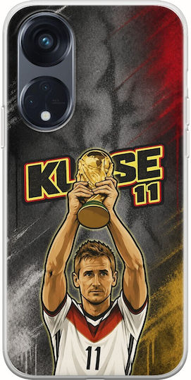 World Stars Collection Miroslav Klose Case Oppo Reno8 T 5G Flexible TPU Transparent Silicone