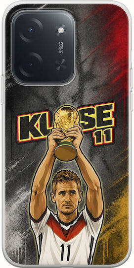 World Stars Collection Case Miroslav Klose Xiaomi Poco C85 4g Flexible TPU Transparent Silicone