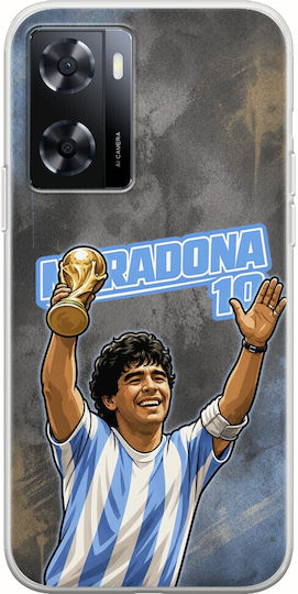 Θήκη World Stars Collection Diego Maradona Oppo A57s Flexible Tpu Διάφανη Σιλικόνη