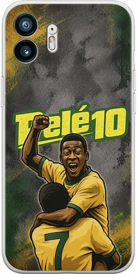 World Stars Collection Pele Nothing Phone 2 Flexible TPU Transparent Silicone Case