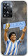 World Stars Collection Diego Maradona Oppo A57 4G Flexible TPU Transparent Silicone Case