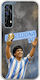 World Stars Collection Diego Maradona Realme 7 Flexible TPU Transparent Silicone Case