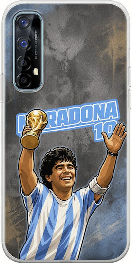 World Stars Collection Diego Maradona Realme 7 Flexible TPU Transparent Silicone Case