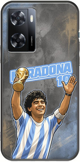 World Stars Collection Diego Maradona Case Oppo A57s Black TPU Black Silicone