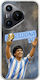 World Stars Collection Diego Maradona Huawei Pura 70 Flexible TPU Transparent Silicone Case