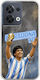 World Stars Collection Diego Maradona Oppo Reno 8 5G Flexible TPU Transparent Silicone Case