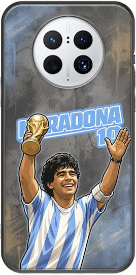 Калъф World Stars Collection Diego Maradona Huawei Mate 50 Pro Черен TPU Силикон