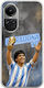 World Stars Collection Diego Maradona Case Oppo Reno 10 Pro 5g Flexible TPU Transparent Silicone