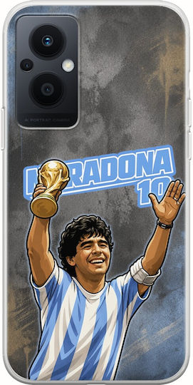 Θήκη World Stars Collection Diego Maradona Oppo Reno 8 Lite Flexible Tpu Διάφανη Σιλικόνη