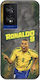 Калъф World Stars Collection Ronaldo TCL 40 NXTPAPER 4G Черен TPU Силикон