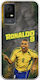 World Stars Collection Ronaldo Tcl 406 Flexible Tpu Transparent Silicone Case