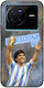 Калъф World Stars Collection Diego Maradona Vivo X80 Черен TPU Силикон