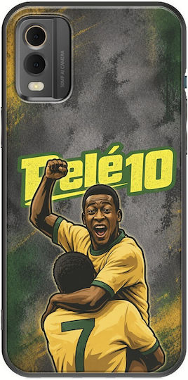 Handyhülle World Stars Collection Pele Nokia C32 Schwarze Tpu Silikon