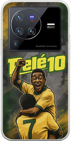World Stars Collection Pele Case Vivo X80 Pro Flexible TPU Transparent Silicone
